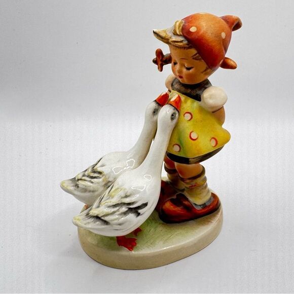 Vintage Hummel Goose Girl 473/0 Goebel Girl with Two Geese Figurine, W. Germany - Picture 2 of 7